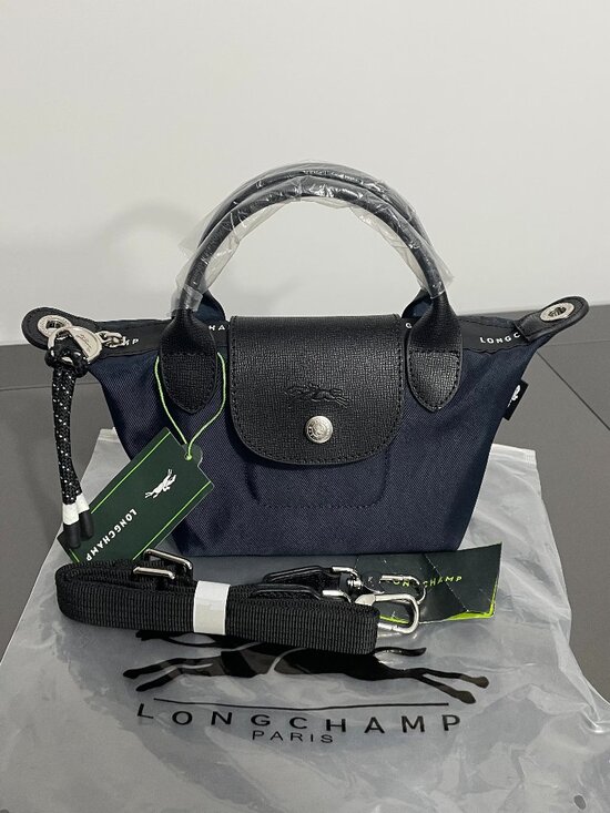 Longchamp Accessories - NWT Longchamp Le Pliage Energy XS Navy 2Way Tote Canvas Mini Crossbody Makeup